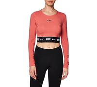 Nike NSW Crop Tape Ls Top Adobe/Black XS