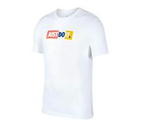 Nike NSW JDI Bumper T-Shirt Hommes, White/Laser Rouge Crimson, S