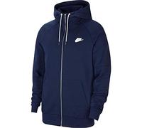 Nike NSW Modern Hoodie FZ FLC_Homme, Bleu (Midnight Navy/Ice Silver/White)_M