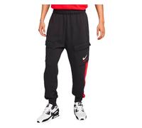 Nike NSW SW AIR Cargo Fleece BB Pantalons, Noir/Rouge UNIVERSITÉ, S Homme