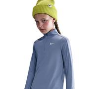 Nike - Kid's Dri-Fit Long-Sleeve 1/2-Zip Top - T-shirt de running - M - world indigo / white