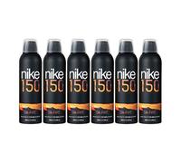 NIKE - On Fire 6-Pack 200 ml, Déodorant Spray Homme, Déodorant Anti-Tâches pour Tous Types de Peaux, 0% Sels d'Aluminium, Longue Tenue, Parfum Boisé Oriental