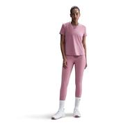 Nike One Classic DF SS Top T-Shirt, Rose élémentaire/Noir, L Femmes