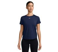 Haut à manches courtes Dri-FIT Nike One Classic pour femme Midnight Navy/Blanc L (FR 46-48)