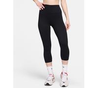 Legging court à taille haute Nike One pour femme Noir/Noir M (FR 42-44)