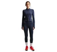Nike One Legging Taille Haute 7/8 pour Femme, Bleu Marine/Blanc, IO0579-410, L