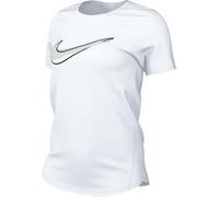 Nike One Swoosh Dri-Fit HJ2204-100 Haut de Course à Manches Courtes pour Femme, Blanc, XL