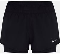 Nike One Women's Dri-Fit Mid-Rise 3 2-In-1 Shorts Noir 16 (XL) Female