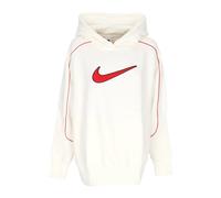 Nike - Oversize Swoosh Sweat à capuche Rouge - Femme - Sport - Blanc - Taille: 36 FR