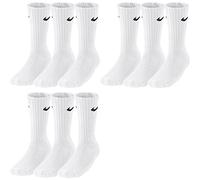 Nike Chaussettes pour homme et femme Sx4508 001, Blanc., taille unique