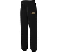 Nike Pants G NSW Club FLC Loose Pant Shne, Black/Metallic Gold, FJ6163-010, XS