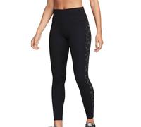 Nike Pants W NK DF FST Mr 7/8 Tght SNL NV, Black/Reflective Silv, FB4579-010, XL