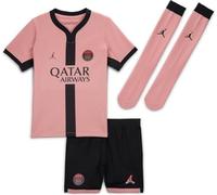 Nike Paris Saint-German 2024/25 Stadium Third Jordan Réplique de Maillot de Football 3 pièces (Enfants Plus Jeunes) Rose Rouille/Noir/Noir FQ2270-686, XS