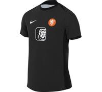 NIKE Pays-Bas Academy Pro Haut De Foot À Manches Courtes D'Avant-Match Dri-Fit pour Homme, Black/White, FZ9712-011, XL