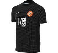 NIKE Pays-Bas Academy Pro Haut De Foot D'Avant-Match À Manches Courtes Dri-Fit pour Ado, Black/White, FZ9916-011, L