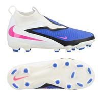 Nike Phantom 6 Academy High Cut MG Attack - Bleu/Rose/Blanc Enfant - Multi Ground (MG) 33½