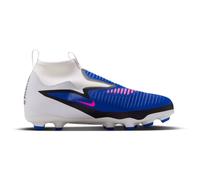 Nike Chaussures de football Phantom 6 Academy High Juniors FG Bleu/Blanc/Rose Garçon Taille 35,5