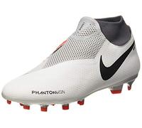 Nike Phantom Vsn Pro DF FG, Sneakers Basses Mixte Adulte, Multicolore (Pure Platinum/Black/Lt Crimson/Dark Grey 001), 43 EU