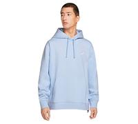 Nike Polaire Sportswear Club Haut à Capuche à Manches Longues, Bleu Marine/Bleu Clair/Blanc, L Homme