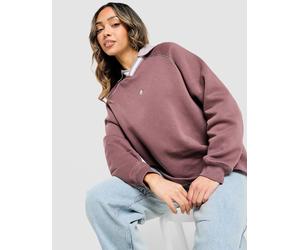 Nike Polo Phoenix Fleece oversize - Marron