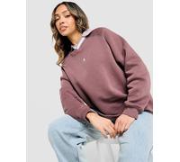 Nike Polo Phoenix Fleece oversize - Marron S