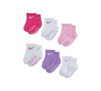 Nike Pop Color 6Pk Ankle Grippr Chaussettes pour bébé Pink 12/24 mois