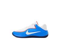 Nike Precision 8 Low Chaussures de Basket-Ball Unisexes pour Adulte, Blanc/Blanc/Bleu Clair/Rouge Picante, 13.5 Women/12 Men