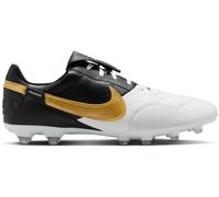 Nike Homme Premier 3 FG Low-Top Fußballschuh Chaussure de Football, Blanc métallisé Or Noir, 46 EU