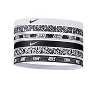 Nike Bandeau de tête Printed blanc/noir – Pack de 6 – Taille unique