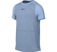 Nike Pro Breathe HJ4055-422 T-Shirt à Manches Courtes pour Homme Coupe ajustée Bleu/Noir Taille XL