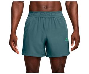 Nike - Pro Dri-Fit NPT 6'' Shorts - Short de running - XL - mineral slate / green strike