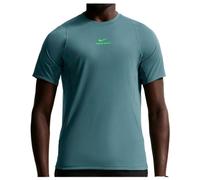 Nike - Pro Dri-FIT NPT S/S Top - T-shirt de running - S - mineral slate / green strike