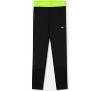 Nike Pro Girls Tights Volt Noir 9-10 (M) Female
