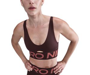 Nike Pro Indy Plunge medium support Brassière L Rouge