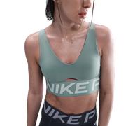 Nike Pro Indy Plunge medium support Brassière L Vert