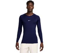 Nike Pro Manches Longues Haut Bleu Marine/Blanc XL