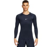 Nike T-shirt fonctionnel Pro NP DF Tight Top Ls FB7919-451 bleu marine/blanc XL