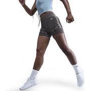 Nike Pro Sculpt Dri-Fit HV2366-036 Short de Cyclisme pour Femme - Taille Haute - Gris foncé/Pois Blancs - Taille S - 12,5 cm