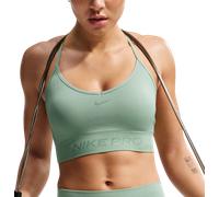 Nike Pro Seamless Light Support Sports Bra Brassière XL Argent