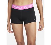 Nike Pro Three Inch Shorts Womens Blk/Ply Pnk/Wht 14 (L) Female