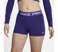 Nike Pro Three Inch Shorts Womens Court Prpl/Wht 14 (L) Female