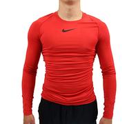 Nike Pro Top Compression Crew LS Maillot Homme University Red/Black FR : XL (Taille Fabricant : XL)
