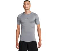 Nike T-shirt homme Pro Dri-FIT Tight Top FB7932-084 ajusté manches courtes Gris fumée/Noir S