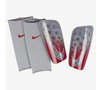 Nike Protège-Tibias Mercurial Lite pour Adulte, Gris Loup/Crimson Clair/Pure Platinum, XL 180-200 cm