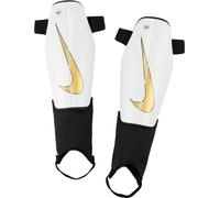 Nike Protège-Tibias Unisexe NK Chrg Grd, Blanc/Noir/MTLC Gold Coin, DX4608-101, XL