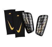 Nike Protège-Tibias Unisexe NK MERC Flylite SL - Fa22, Noir/MTLC Gold Coin, DN3608-010, L
