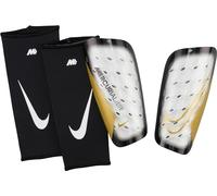 Nike Protège-Tibias Unisexe NK MERC Lite - Fa22, Blanc/Noir/MTLC Gold Coin, DN3611-101, L