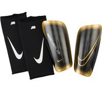 Nike Protège-Tibias Unisexe NK MERC Lite - Fa22, Noir/MTLC Gold Coin, DN3611-013, L
