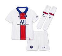 Nike PSG LK NK BRT KIT AW Ensemble de Football Mixte Enfant, White/(Old Royal) (Full Sponsor), FR : XL (Taille Fabricant : XL)