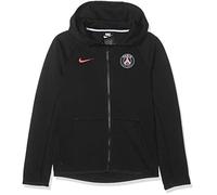 Nike PSG Y NSW TCH FLC FZ ESSNTIALS Sweat-shirt Mixte Enfant Black/Hyper Pink FR : M (Taille Fabricant : M)